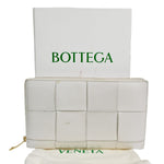 Bottega Veneta White Leather Wallet  (Pre-Owned)