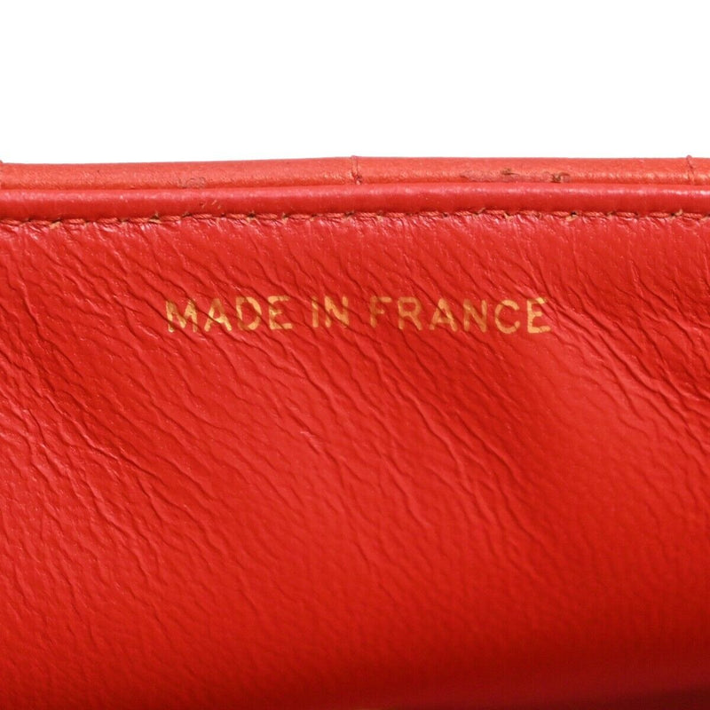 Chanel Mademoiselle Red Leather Shoulder Bag (Pre-Owned)