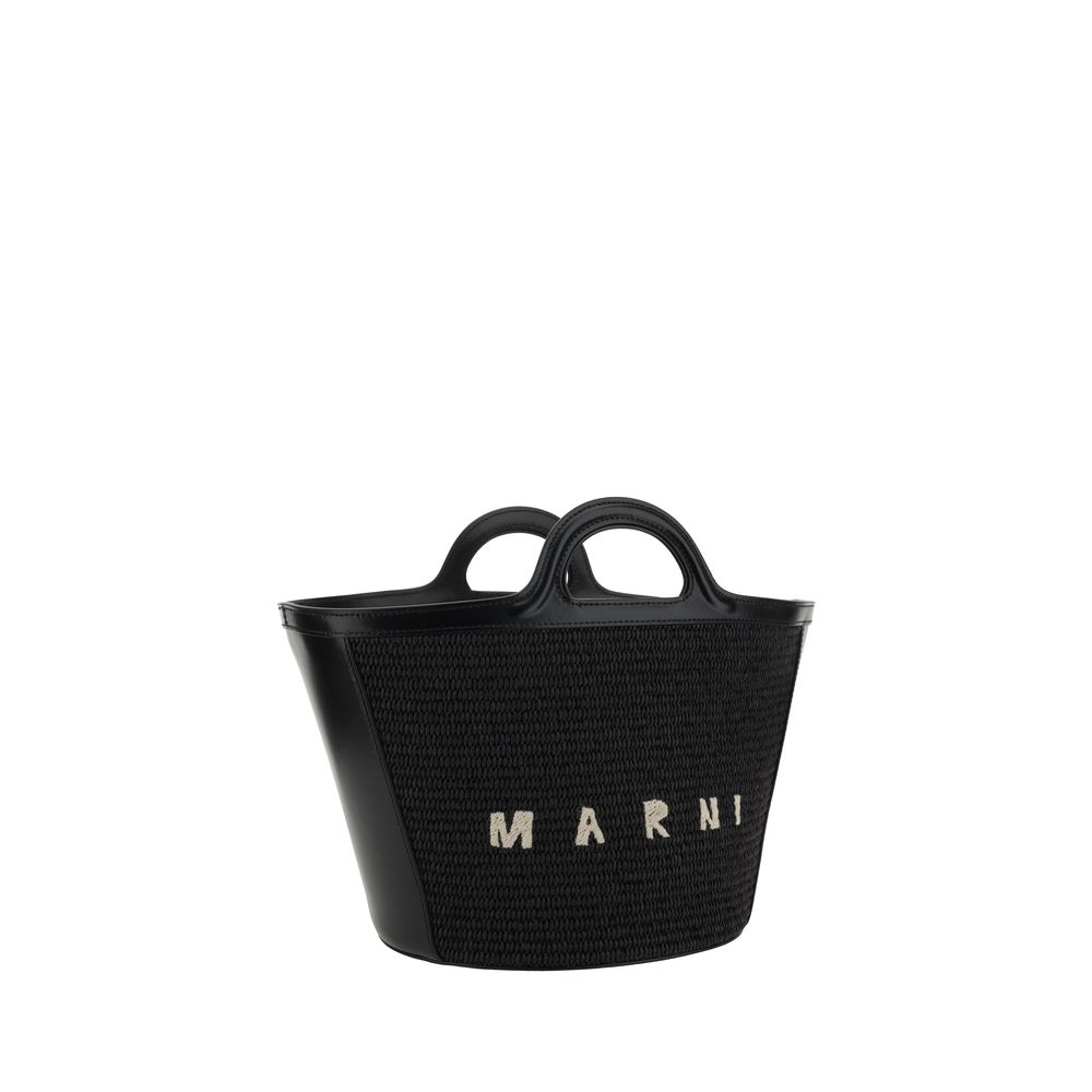 Marni Black Cotton Shoulder Women's Bag