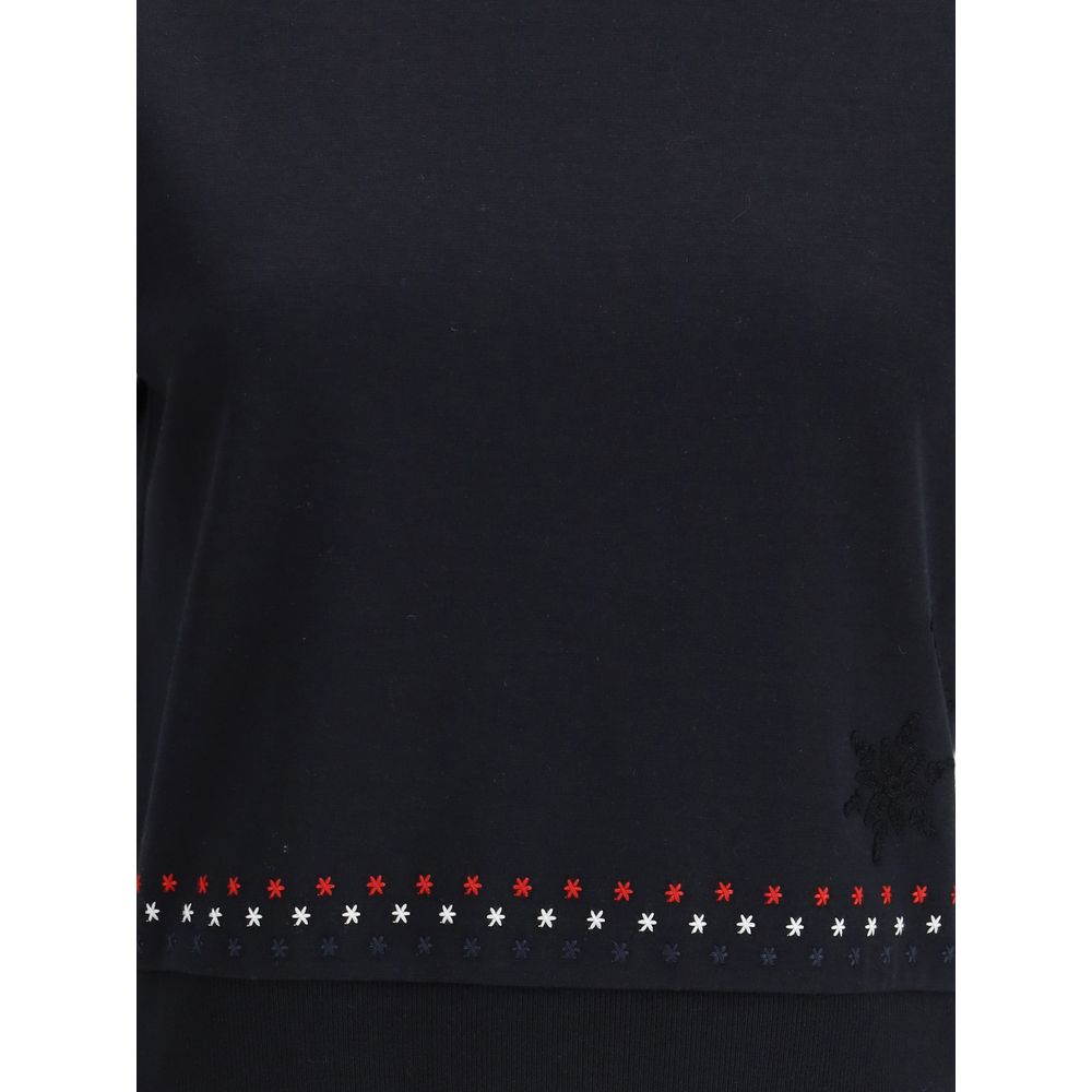 Thom Browne Black Cotton Women's T-Shirt