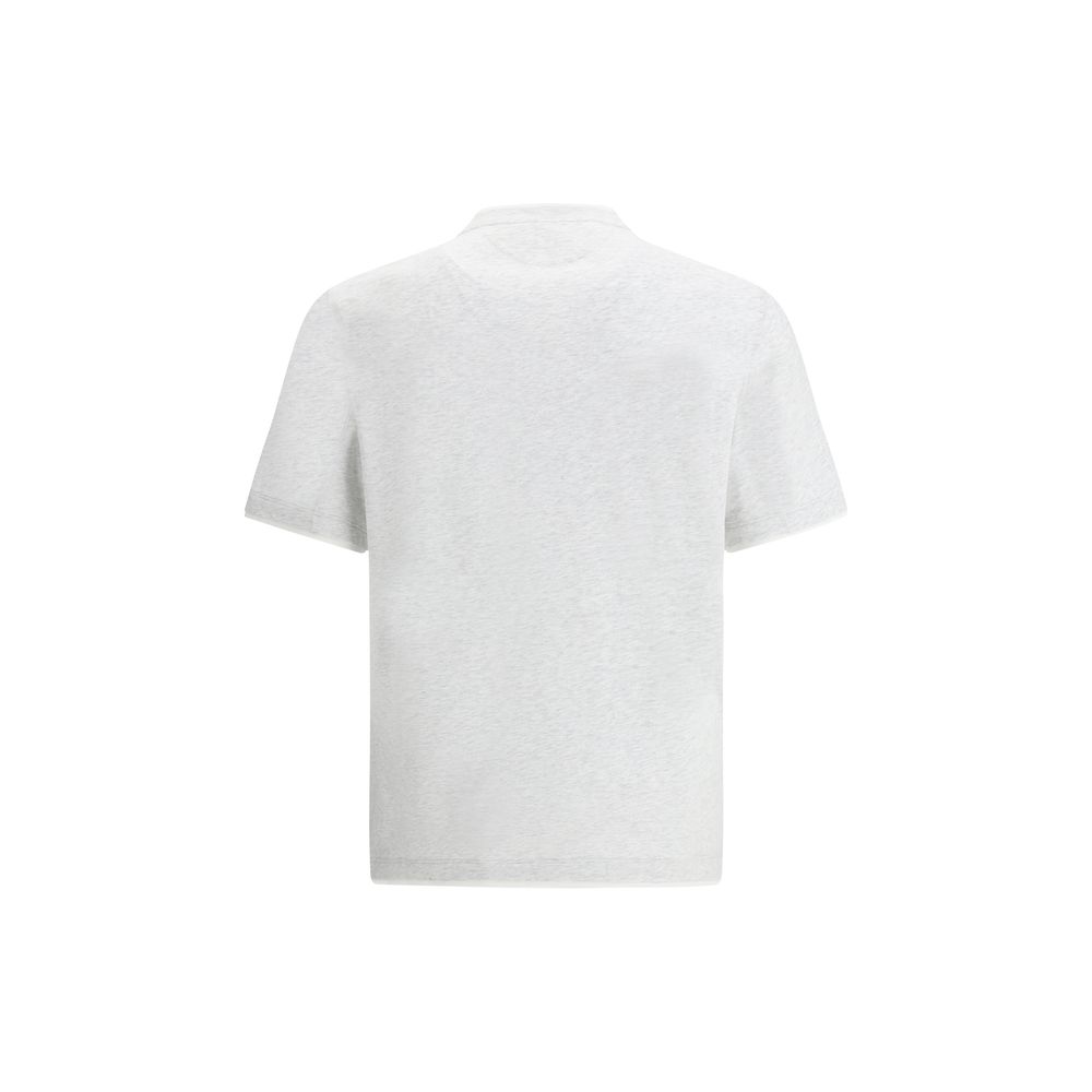 Brunello Cucinelli Gray Cotton Men's T-Shirt