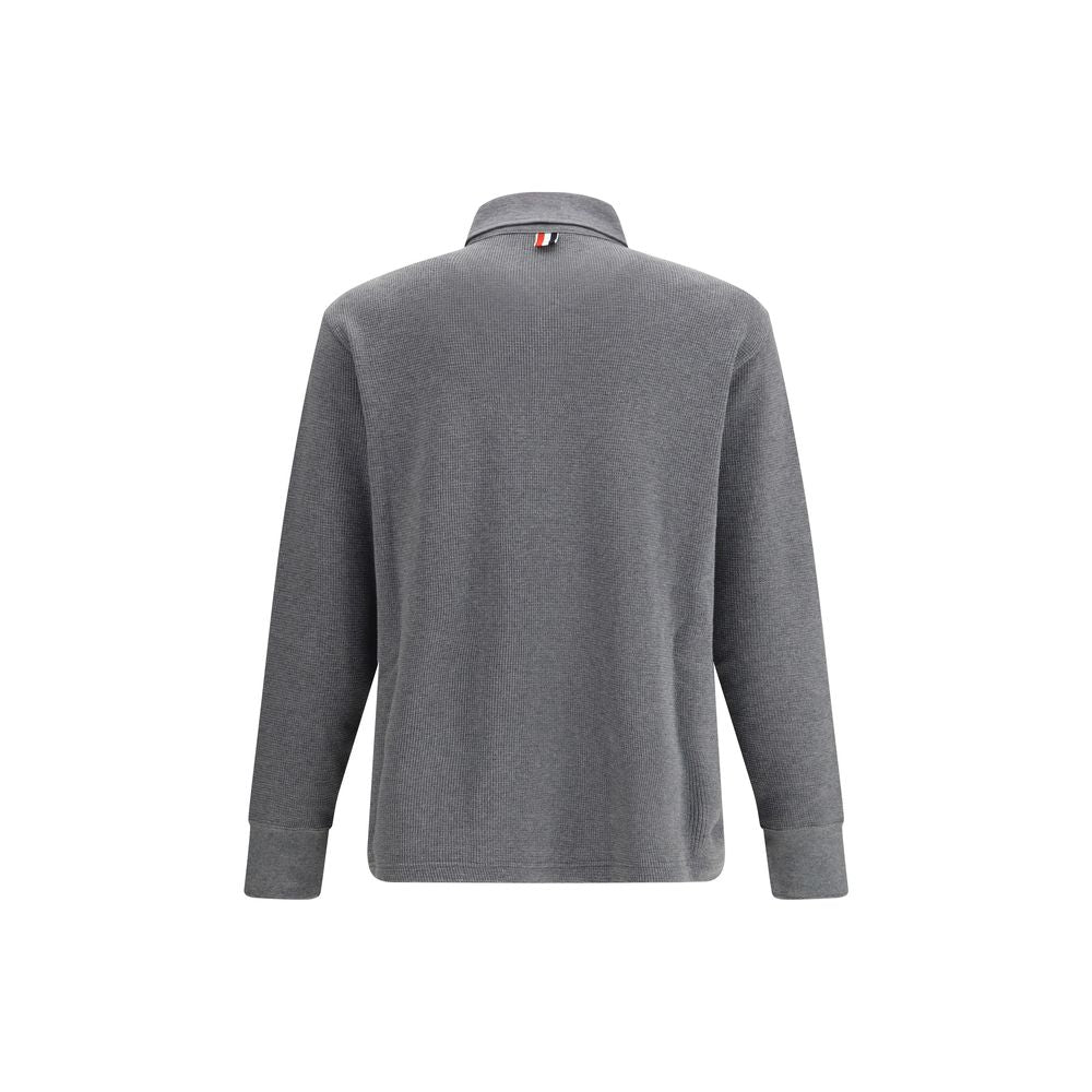 Thom Browne Gray Cotton Polo Men's Shirt