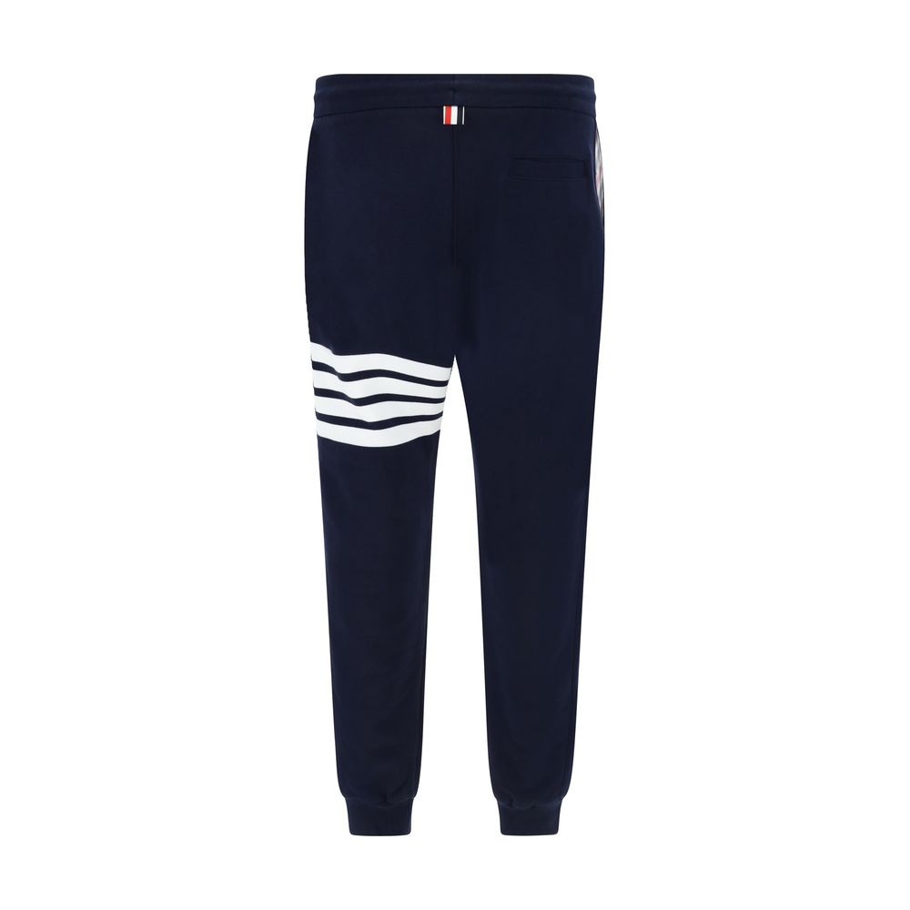 Thom Browne Blue Cotton Joggers (Workout Men's Pants)