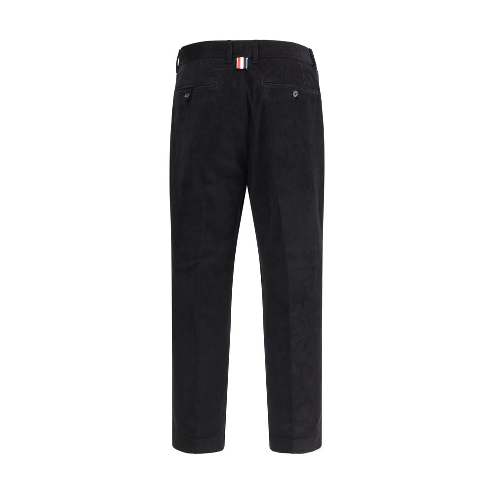 Thom Browne Black Cotton Chino Men's Pants
