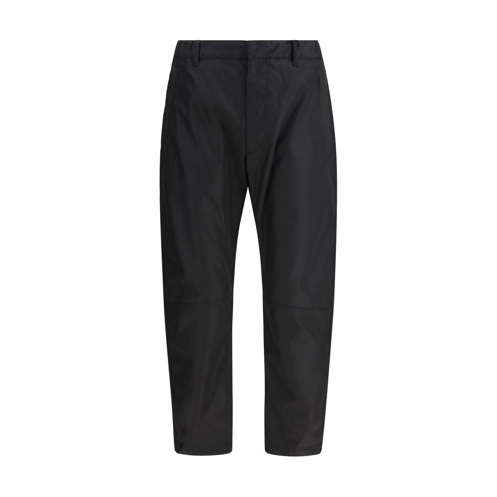 Prada Black Recycled Polyamide Casual Men's Pants