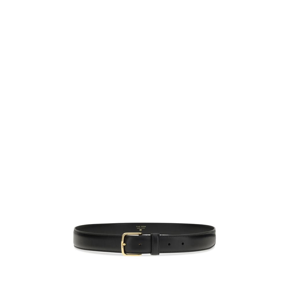 The Row Black Calf Leather Bos Taurus Regular Women's Belt