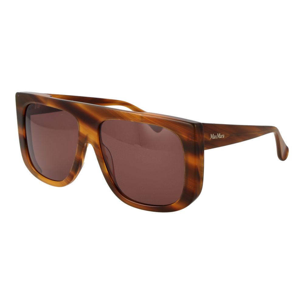 Max Mara Brown Acetate Women's Sunglasses