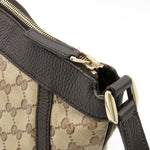 Gucci Abbey Beige Canvas Shopper Bag (Pre-Owned)