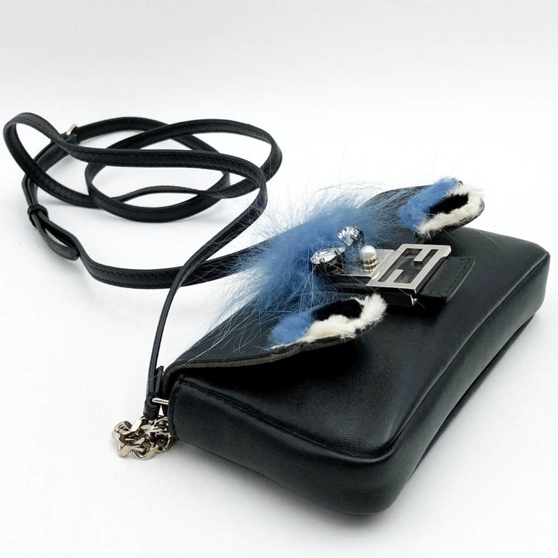 Fendi Baguette Black Leather Shopper Bag (Pre-Owned)