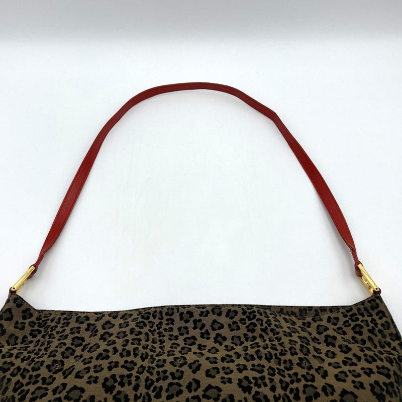 Fendi Brown Canvas Shoulder Bag (Pre-Owned)