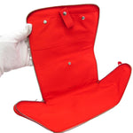Bottega Veneta Organizer Red Leather Clutch Bag (Pre-Owned)