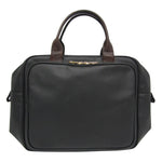 Bottega Veneta Marco Polo Black Canvas Handbag (Pre-Owned)