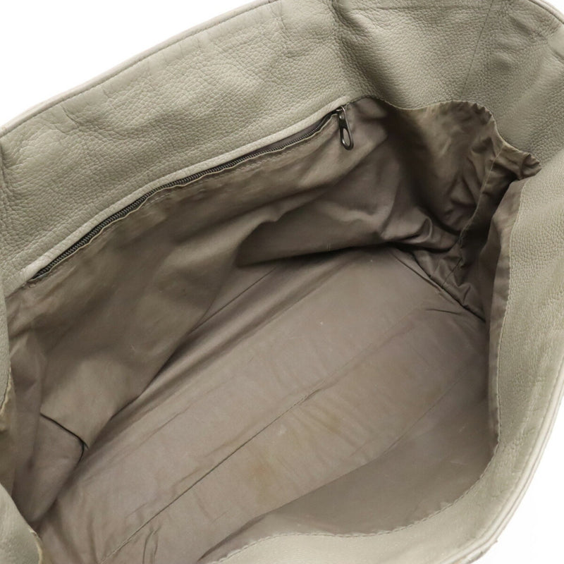 Bottega Veneta Intrecciato Grey Leather Tote Bag (Pre-Owned)