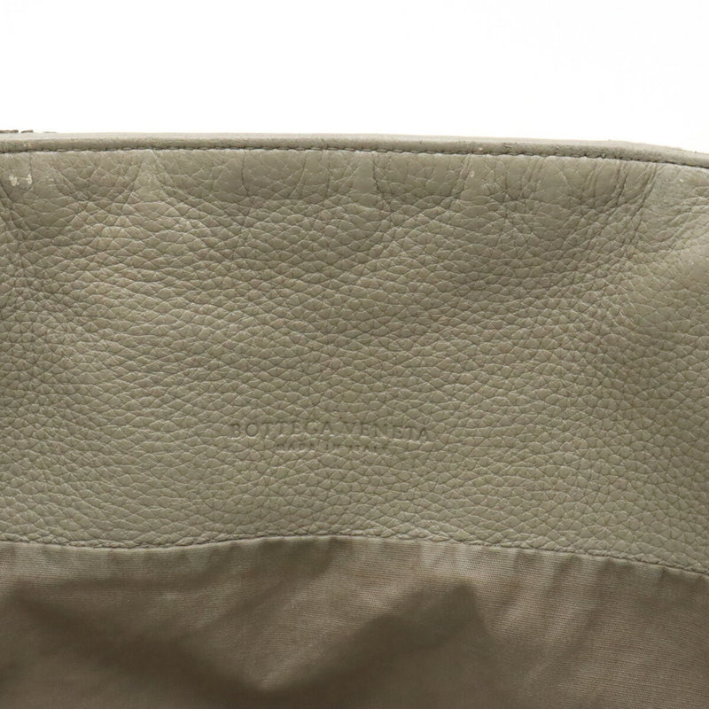 Bottega Veneta Intrecciato Grey Leather Tote Bag (Pre-Owned)