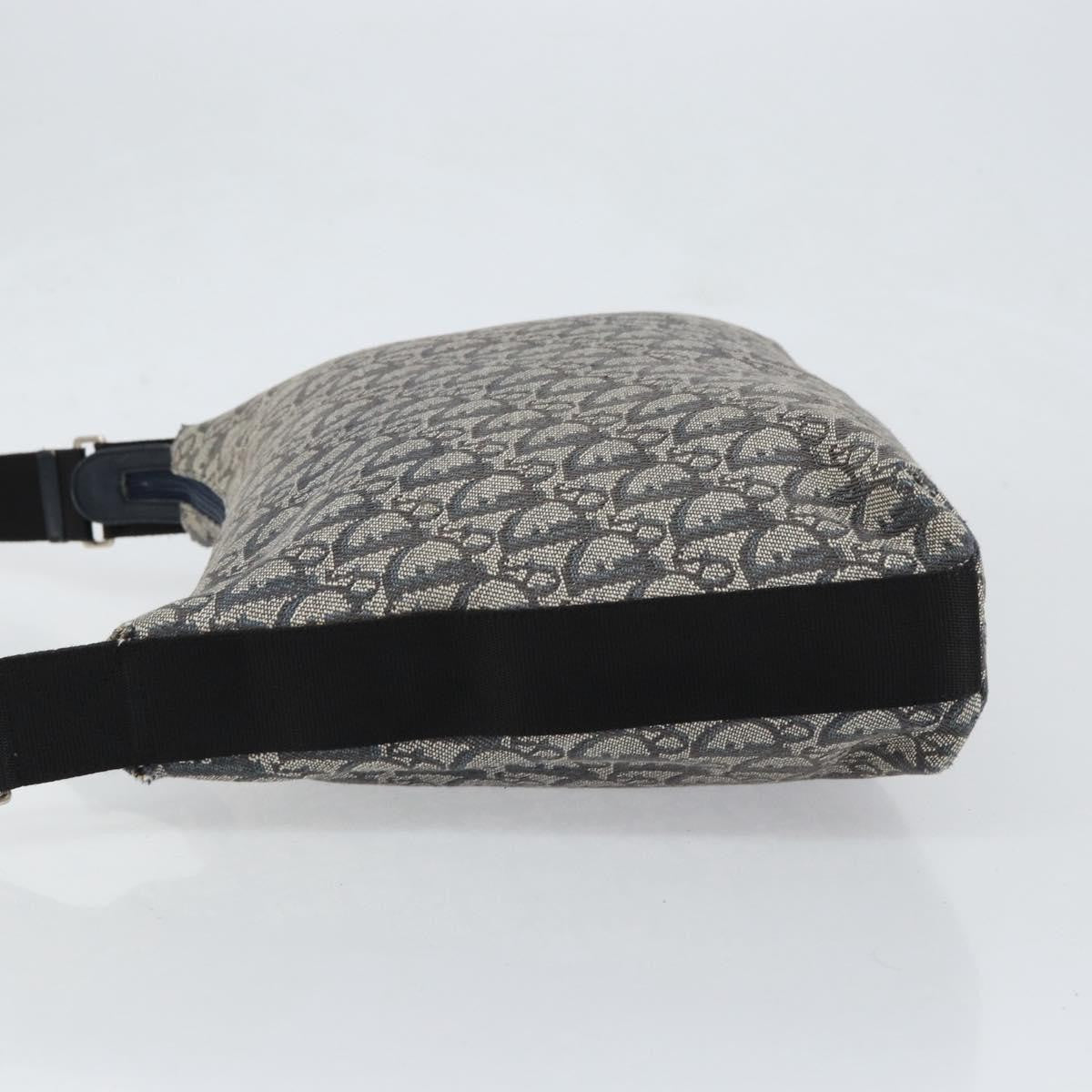 Christian Dior Vintage Trotter Canvas Navy Canvas Shoulder Bag Bag (Pre-Owned)