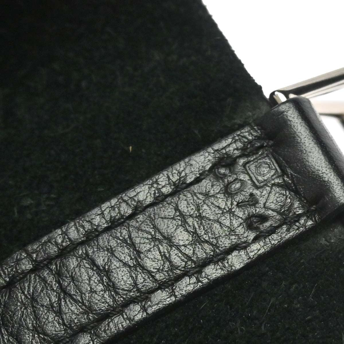 Hermes Picotin Lock Clemence Black Leather Handbag (Pre-Owned)