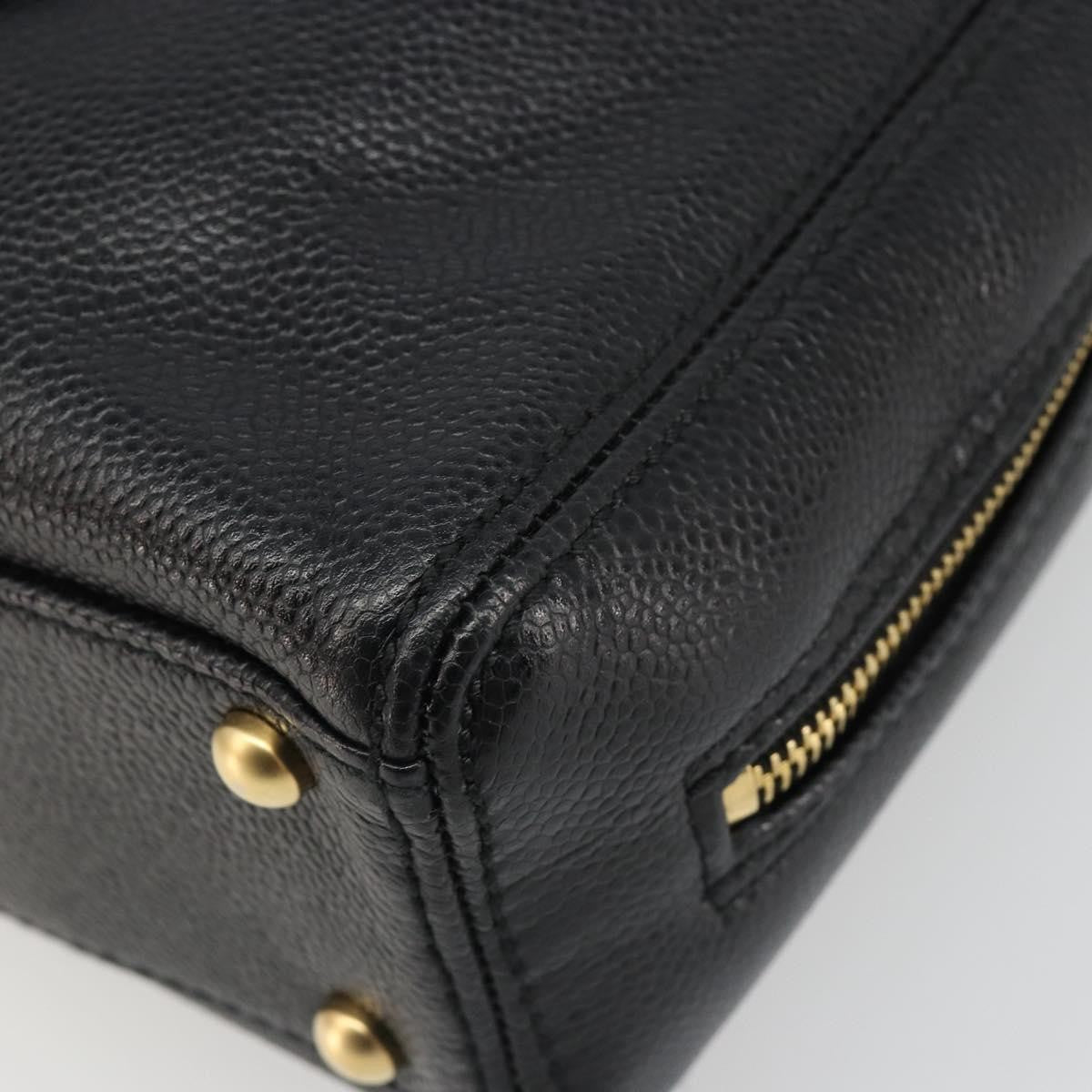 Chanel Coco Mark Leather Black Leather Shoulder Bag Bag (Pre-Owned)