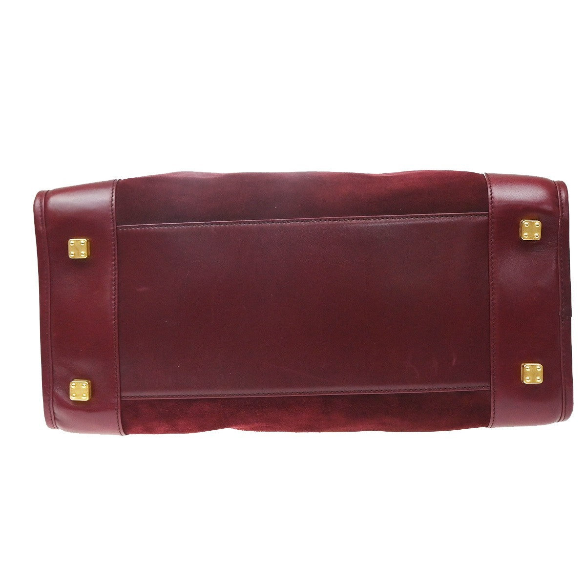 Loewe Amazona Suede Burgundy Suede Handbag (Pre-Owned)