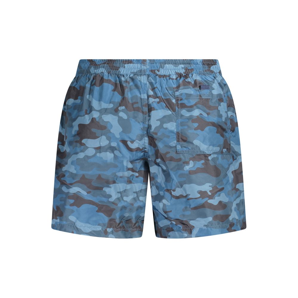 Norway 1963 Blu Polyester Men's Swim Men's Boxer
