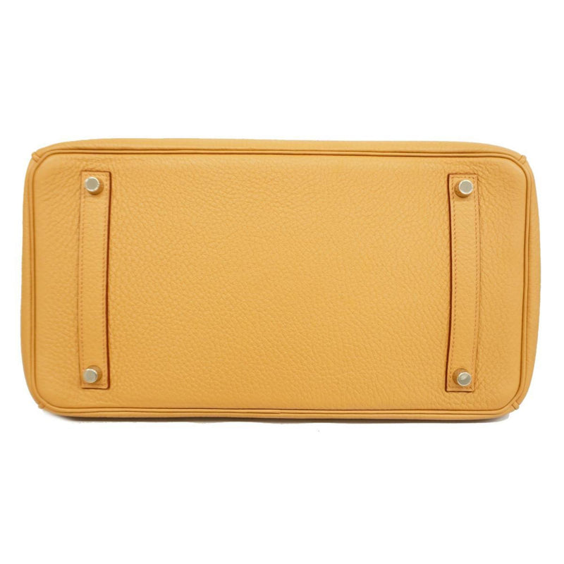 Hermès Birkin 35 Yellow Leather Handbag (Pre-Owned)