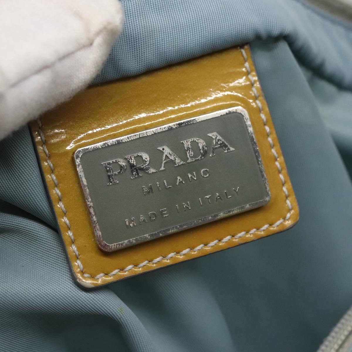 Prada Flat Messenger Tessuto Blue Nylon Shoulder Bag Bag (Pre-Owned)