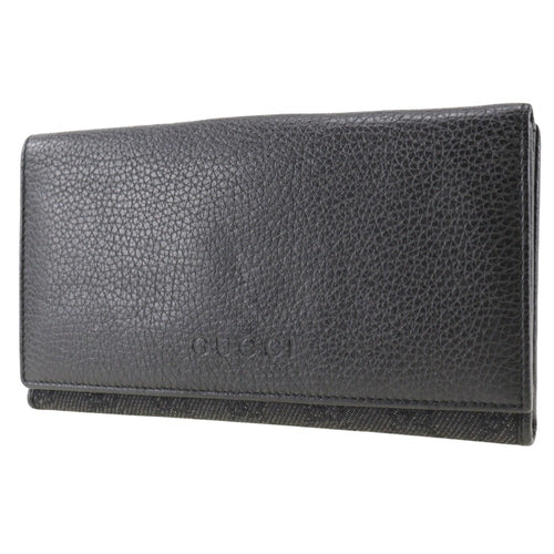 Gucci Black Leather Wallet  (Pre-Owned)