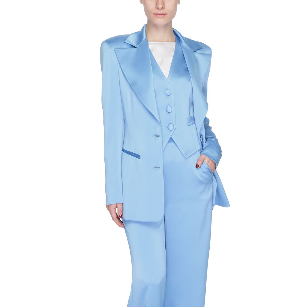 Silence Blue Polyester Women's Blazer