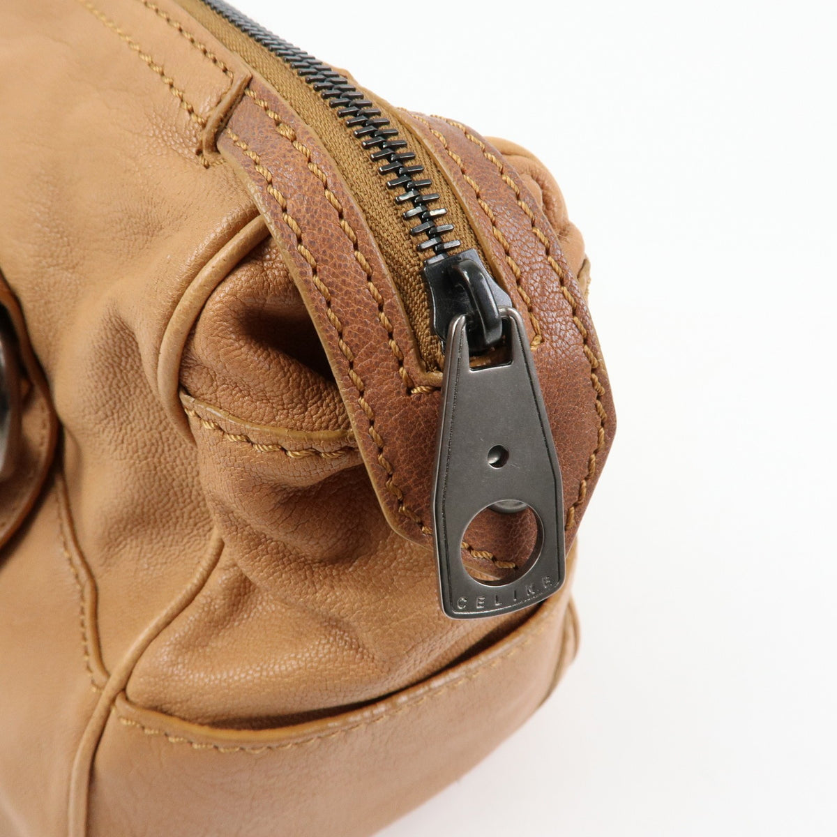 Celine Handbag Leather Brown Leather Handbag (Pre-Owned)