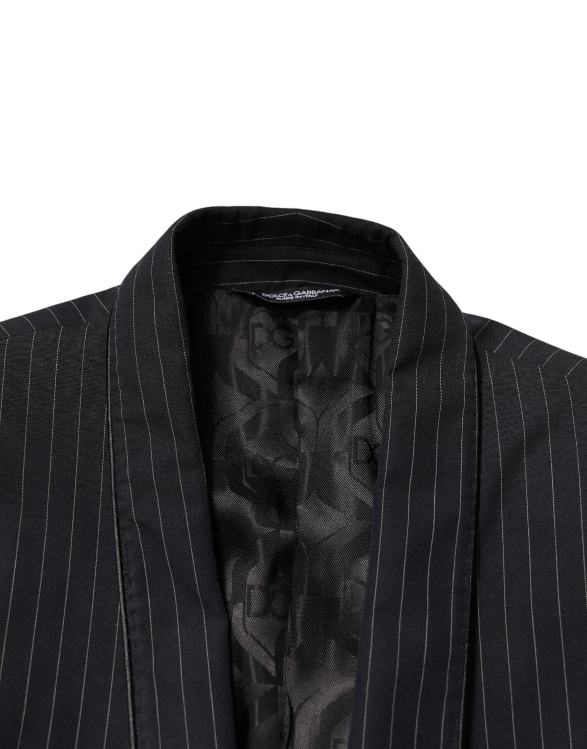 Dolce & Gabbana Dark Gray Stripes 1 Button Suit Jacket Men's Blazer