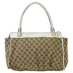 Gucci Abbey Beige Canvas Tote Bag (Pre-Owned)