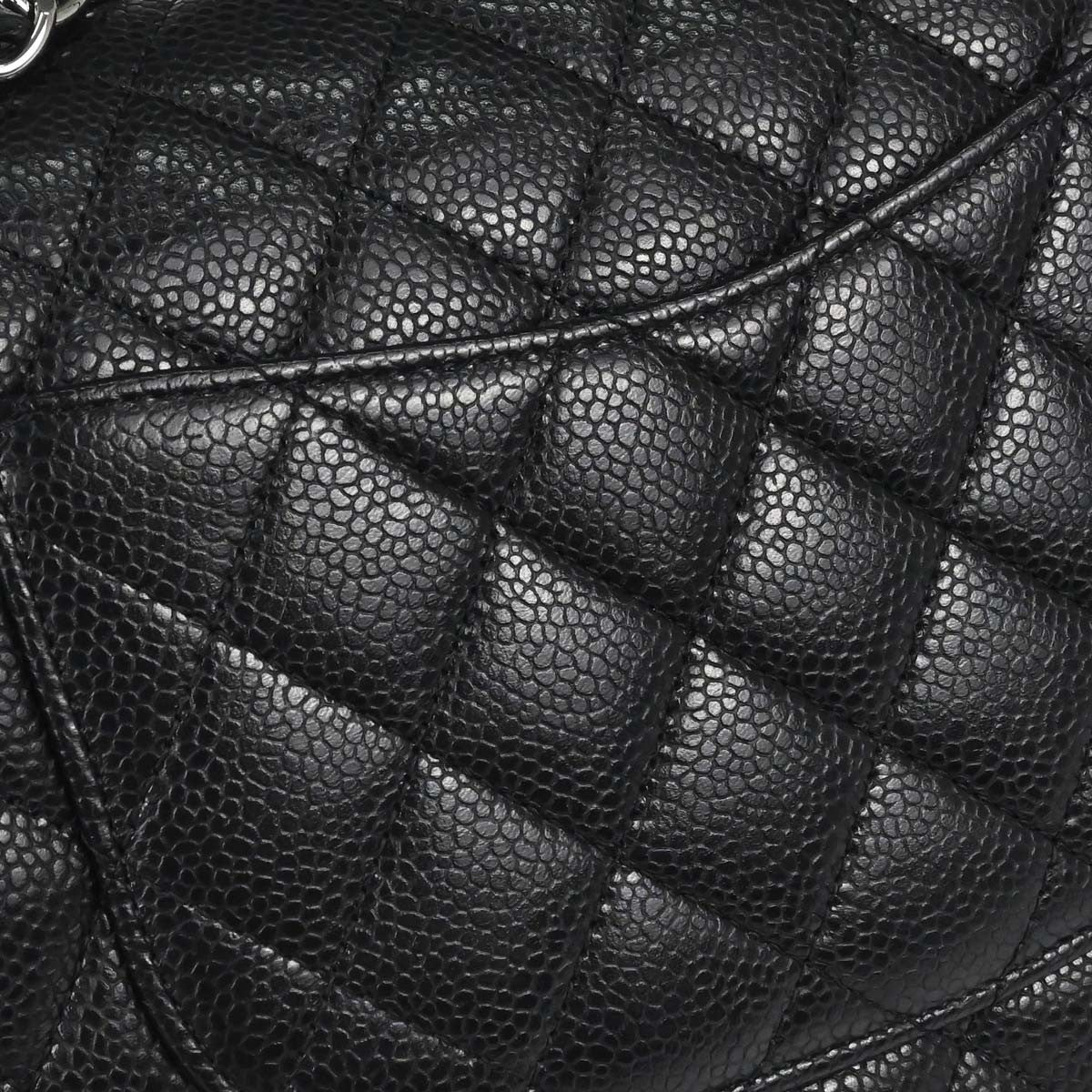 Chanel Timeless - Classic Double Flap Quilted Caviar Black Calfskin Shoulder Bag Bag (Pre-Owned)