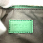 Bottega Veneta Intrecciato Green Leather Wallet  (Pre-Owned)