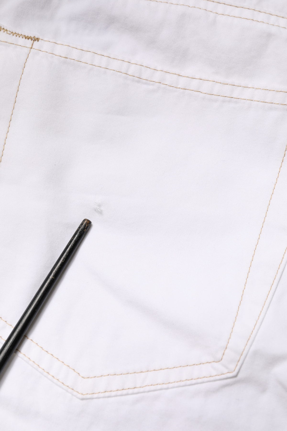 Fred Perry White Cotton Mid Waist Straight Men Denim Men's Jeans (Pre-Owned)