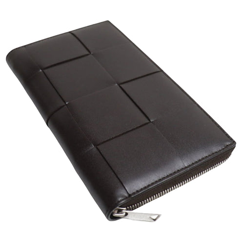 Bottega Veneta Cassette Brown Leather Wallet  (Pre-Owned)