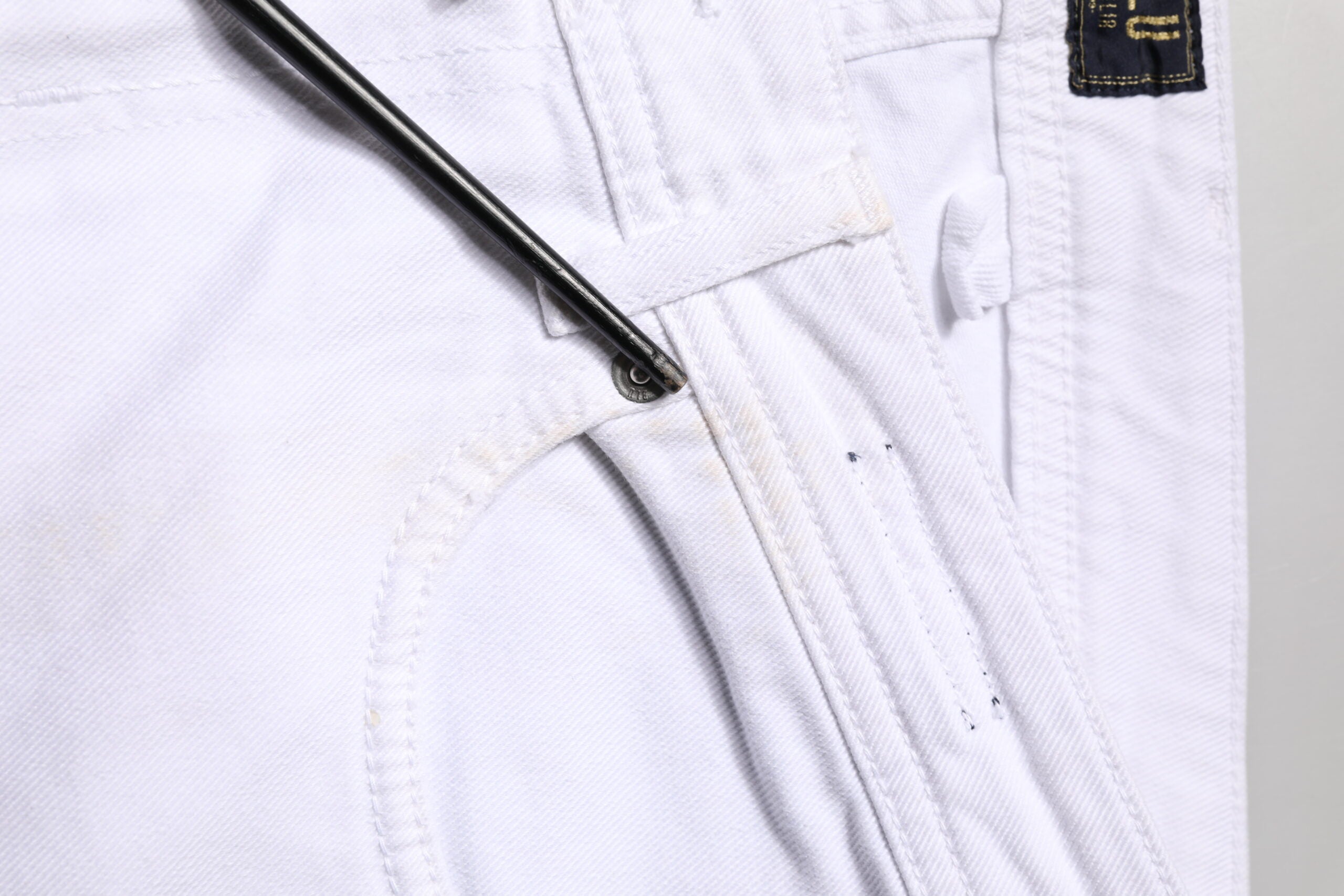 Briglia 1949 White Cotton Straight Fit Men Denim Trouser Men's Jeans (Pre-Owned)