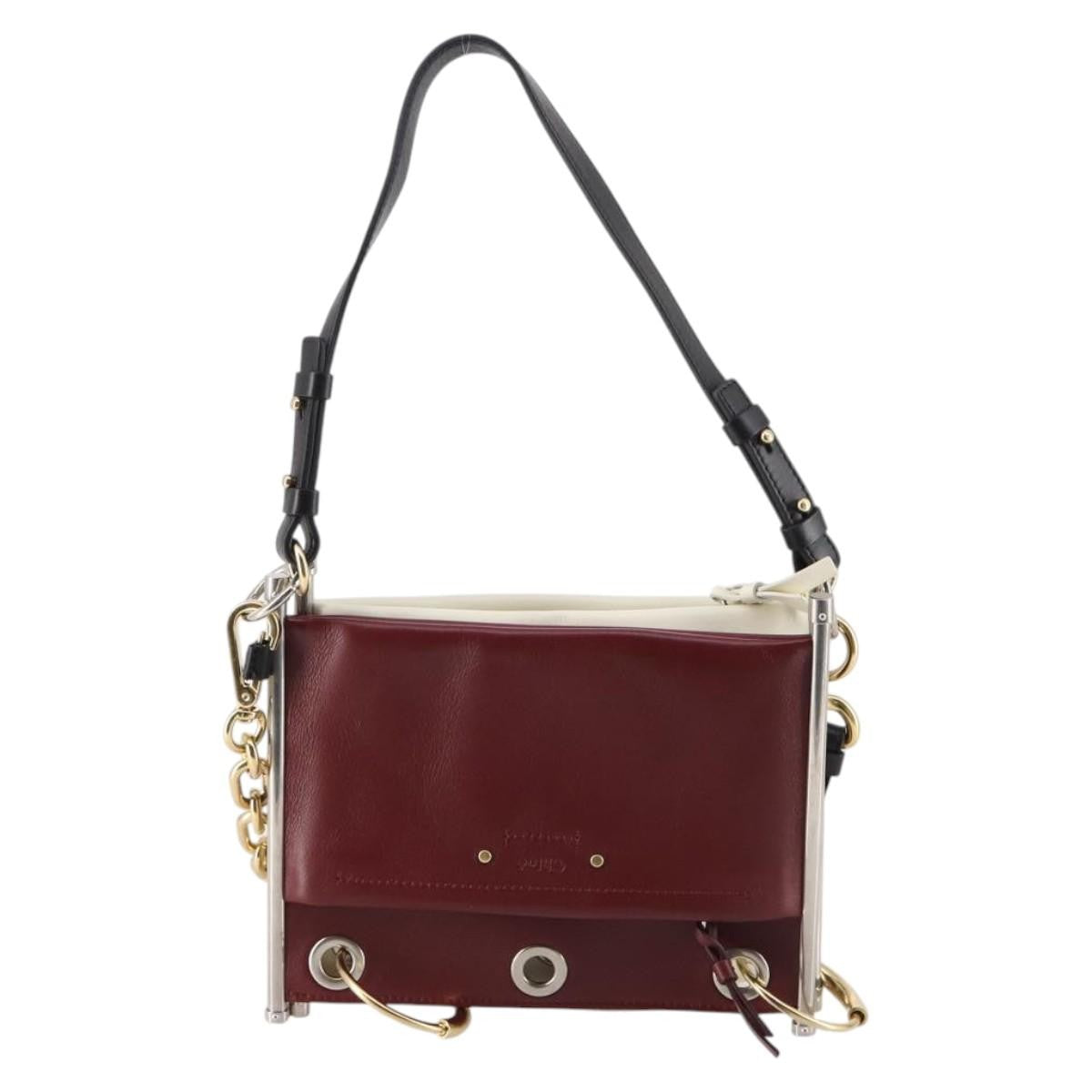Chloe Roy Leather Burgundy Leather Bag (Pre-Owned)