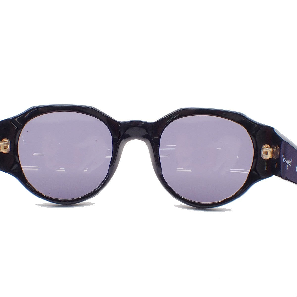 Chanel Chanel Logo Sunglasses Eye Wear Plastic Black Plastic Sunglasse Accessory (Pre-Owned)