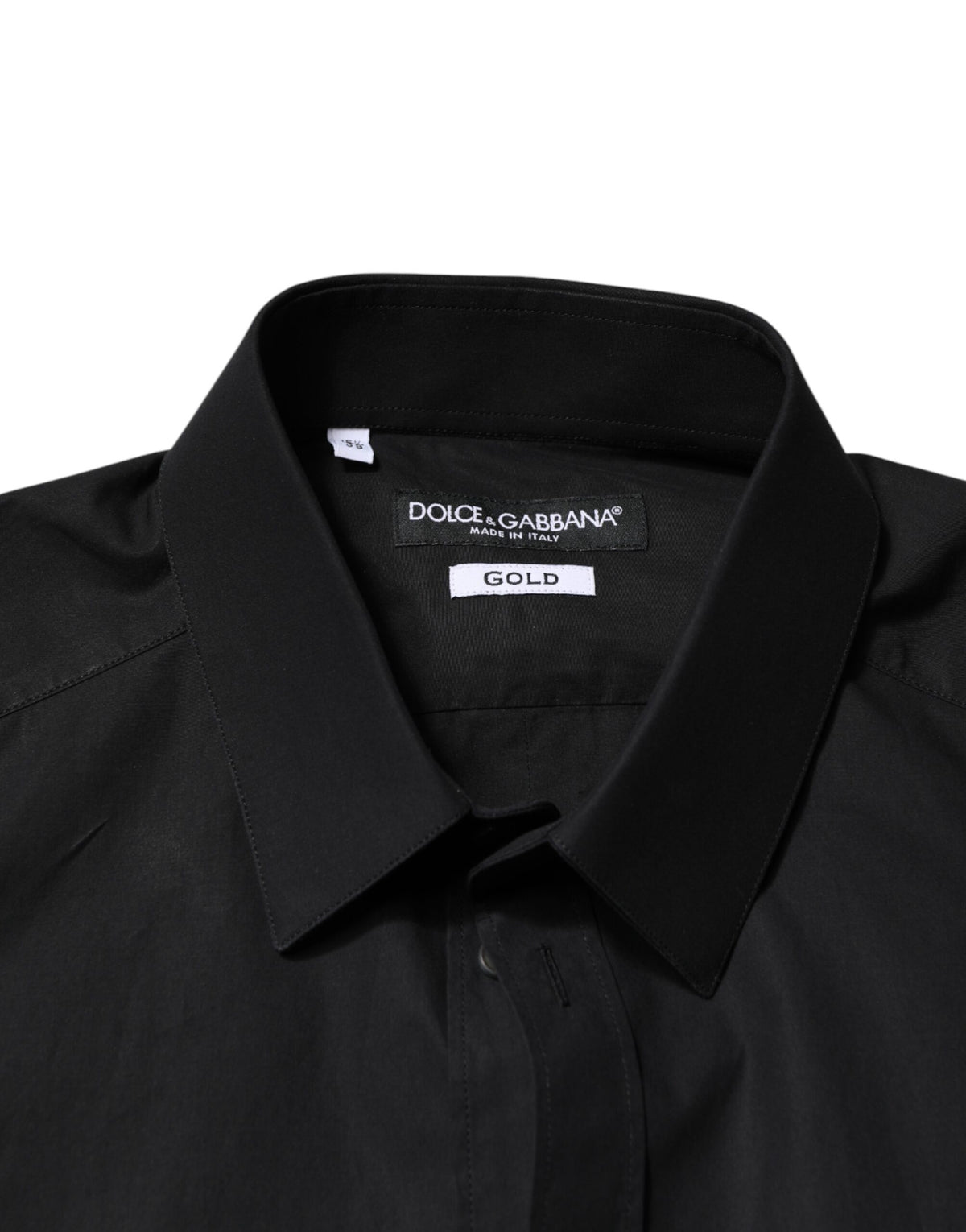 Dolce & Gabbana Black GOLD Cotton Men Dress Formal Men's Shirt