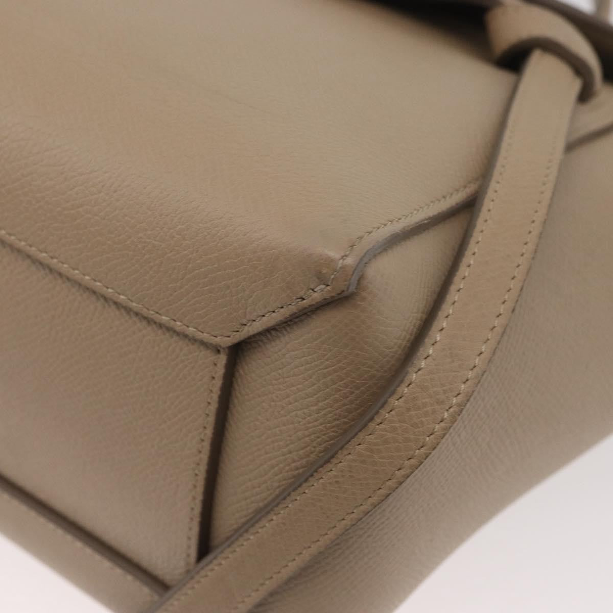 Celine Belt Calfskin Beige Leather Handbag (Pre-Owned)