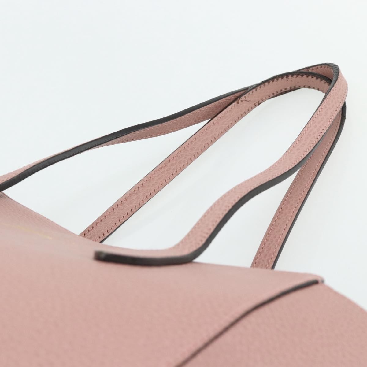 Gucci Swing Tote Leather Pink Leather Tote Bag Bag (Pre-Owned)