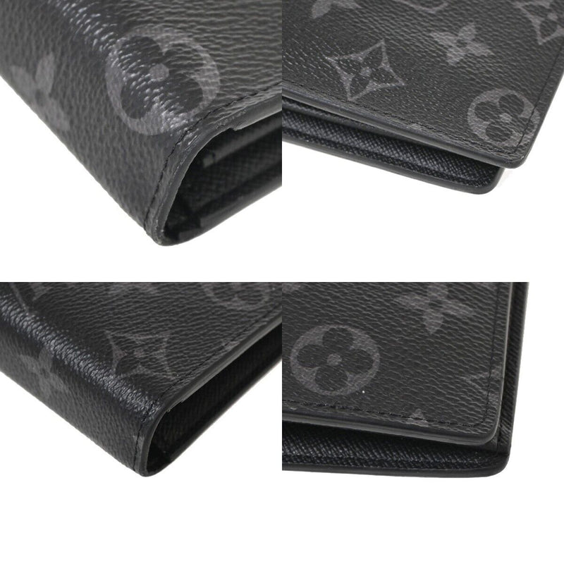 Louis Vuitton Portefeuille Brazza Black Canvas Wallet  (Pre-Owned)