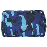 Prada Canapa Blue Canvas Handbag (Pre-Owned)