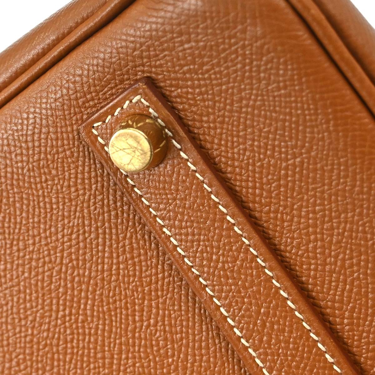 Hermes Birkin Gold Courchevel With Gold Hardware Gold Leather Handbag (Pre-Owned)