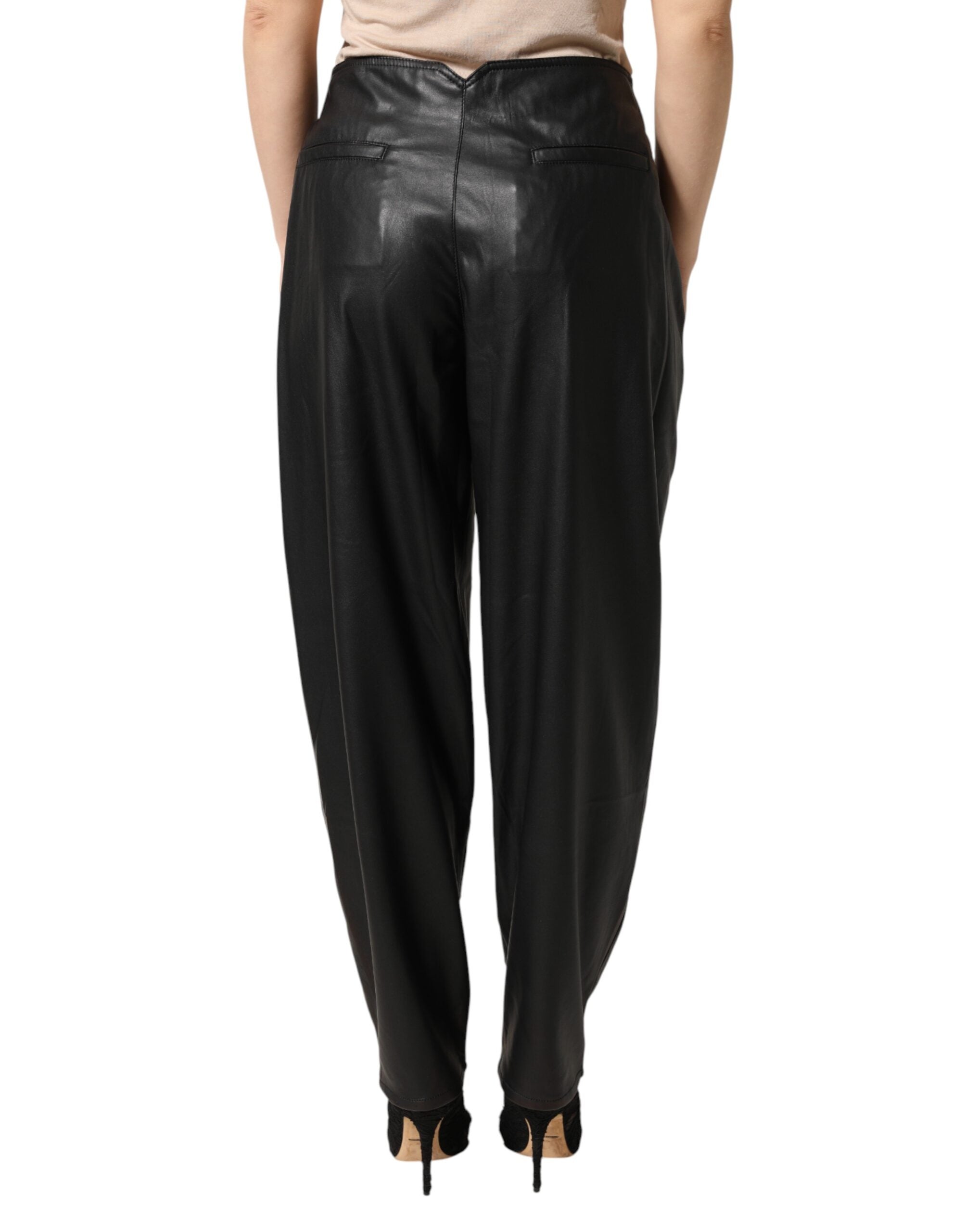 Philosophy di Lorenzo Serafini Black Embellished Tapered  Women's Pants (Pre-Owned)