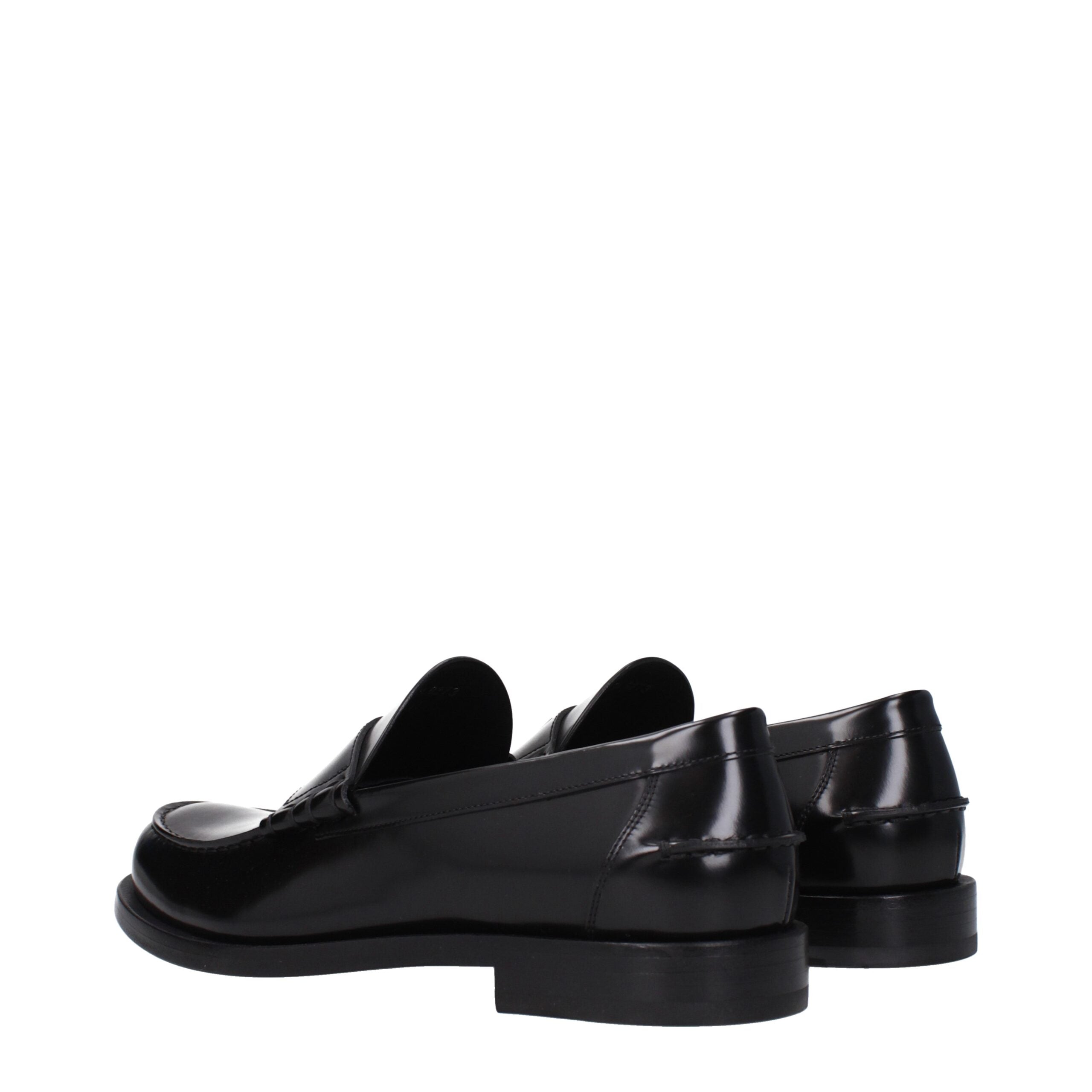 Givenchy Black Leather Slip-On Men's Loafers