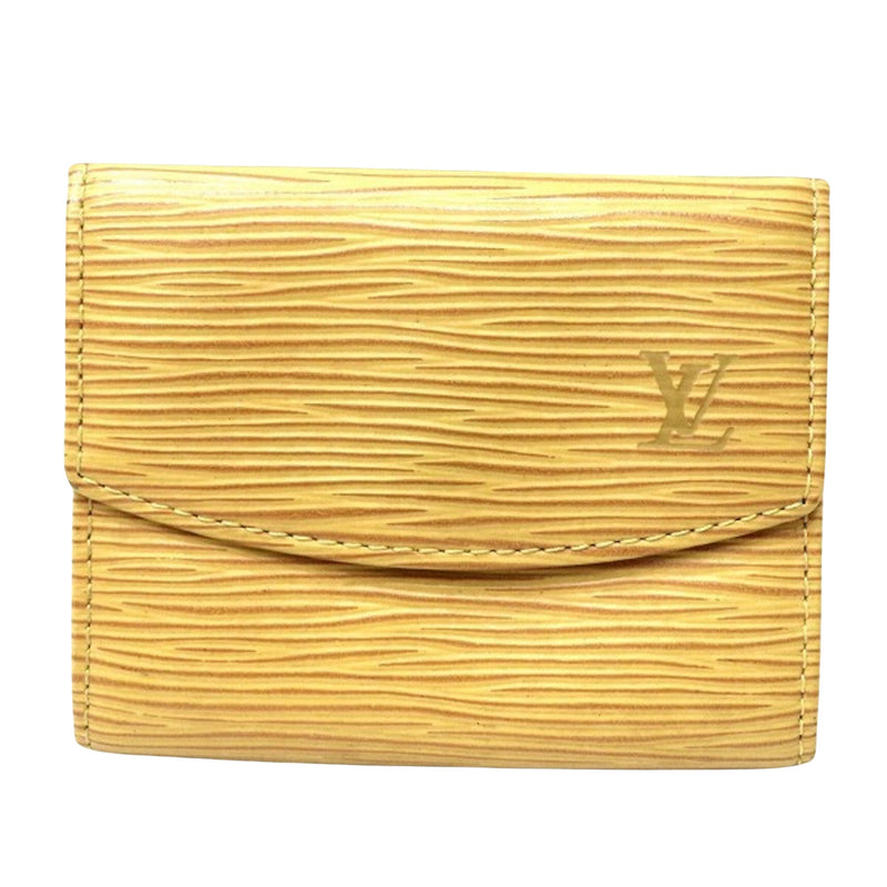 Louis Vuitton Rosalie Yellow Leather Wallet  (Pre-Owned)