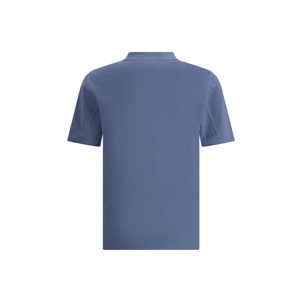 Brunello Cucinelli Blue Cotton Men's T-Shirt