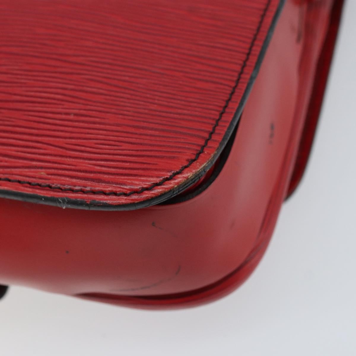 Louis Vuitton Cartouchiere Epi Leather Red Leather Shoulder Bag Bag (Pre-Owned)