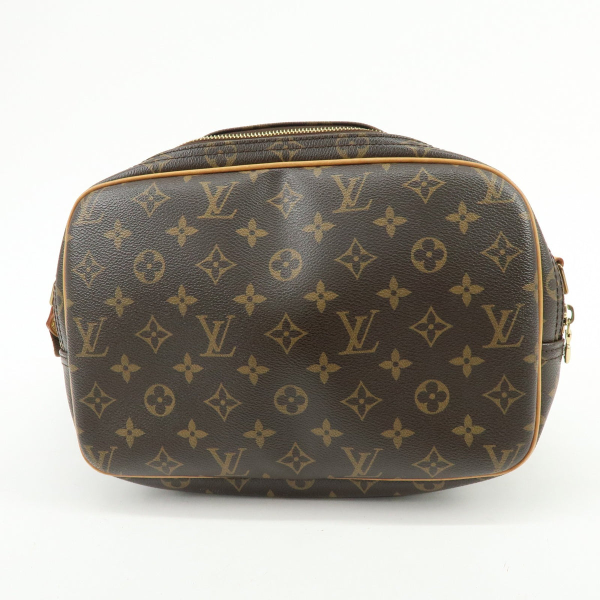 Louis Vuitton Reporter Monogram Canvas Brown Canvas Shoulder Bag Bag (Pre-Owned)