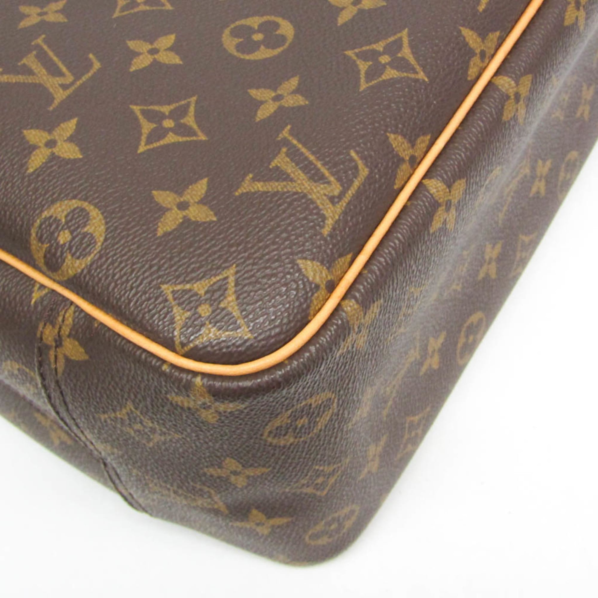 Louis Vuitton Deauville Monogram Brown Canvas Handbag (Pre-Owned)